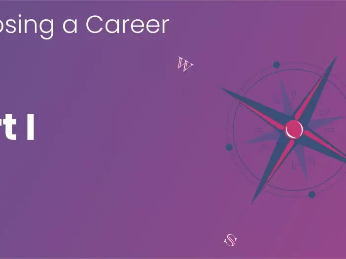 SMARTer Job Hunting Advice on choosing a career path part 1 image with compass in background.
